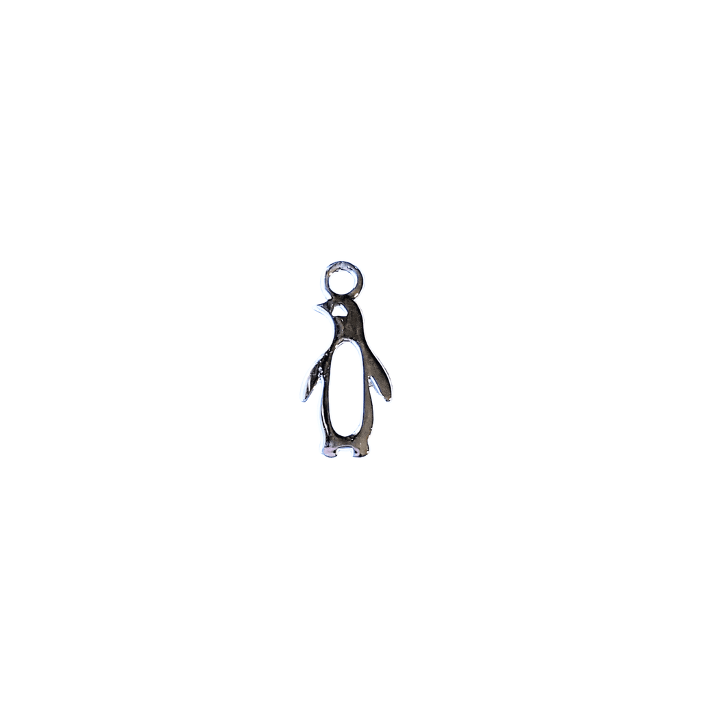 Silver Penguin Charm