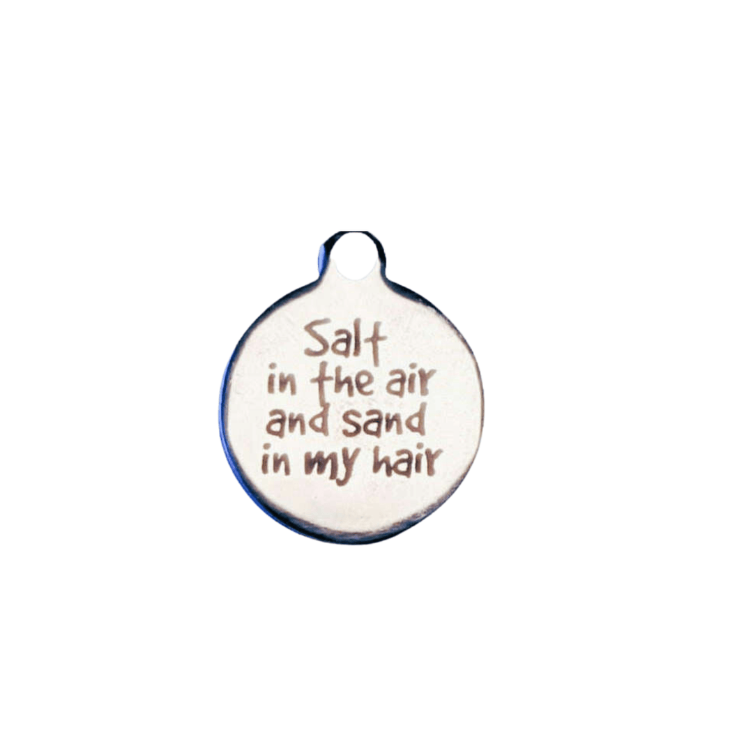 Silver Salt in the Air Disc Charm