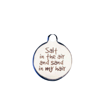Silver Salt in the Air Disc Charm