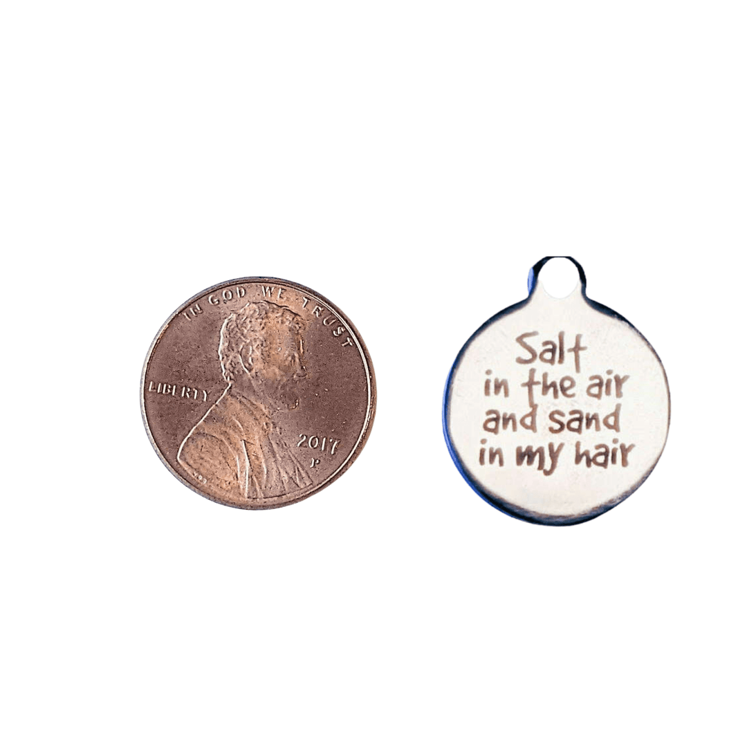 Silver Salt in the Air Disc Charm