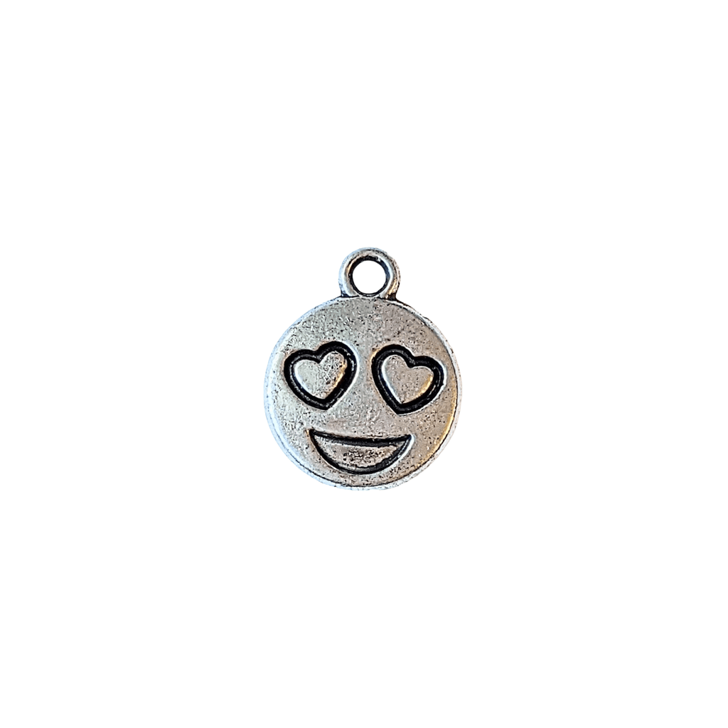Silver Smiley Charm