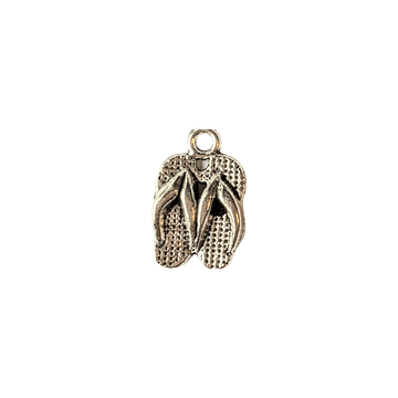 Silver Tiny Flip flops Charm