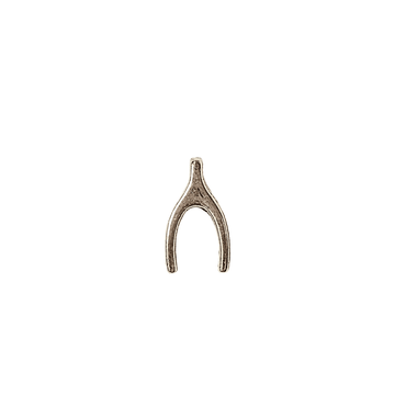 Silver Wishbone Charm