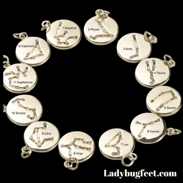 Silver Zodiac Constellation Necklace - 12-24 inch
