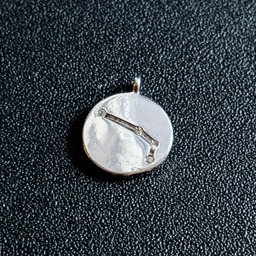 Silver Zodiac Constellation Necklace - 12-24 inch Aries (March 21 – April 19)