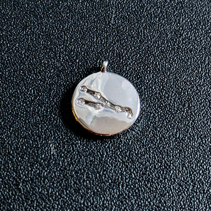 Silver Zodiac Constellation Necklace - 12-24 inch Taurus (April 20 – May 20)
