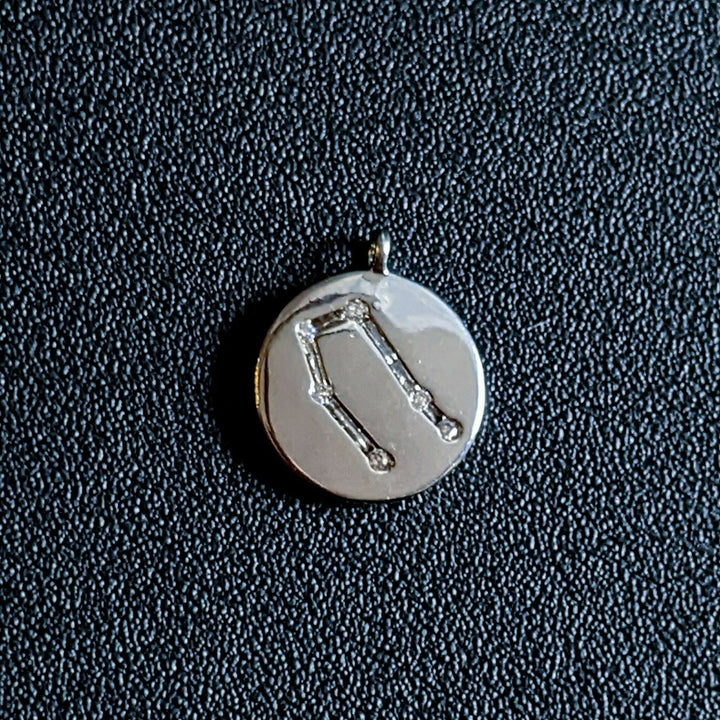 Silver Zodiac Constellation Necklace - 12-24 inch Gemini (May 21 – June 20)
