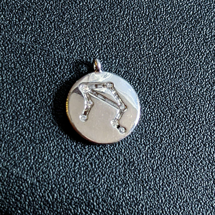 Silver Zodiac Constellation Necklace - 12-24 inch Libra (September 23 – October 22)