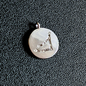 Silver Zodiac Constellation Necklace - 12-24 inch Capricorn (December 22 – January 19)
