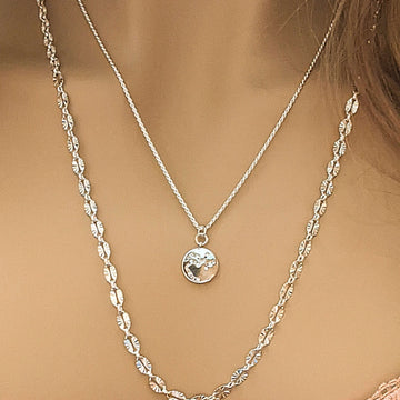 Silver Zodiac Constellation Necklace - 12-24 inch