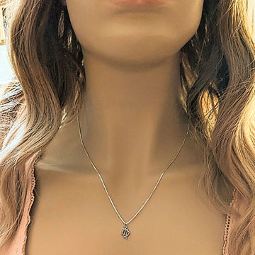 Sterling Silver Zodiac Symbol Necklace - 12 - 24 inches