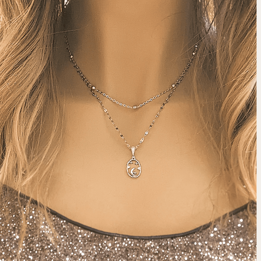 Sparkly Celestial Necklace Set