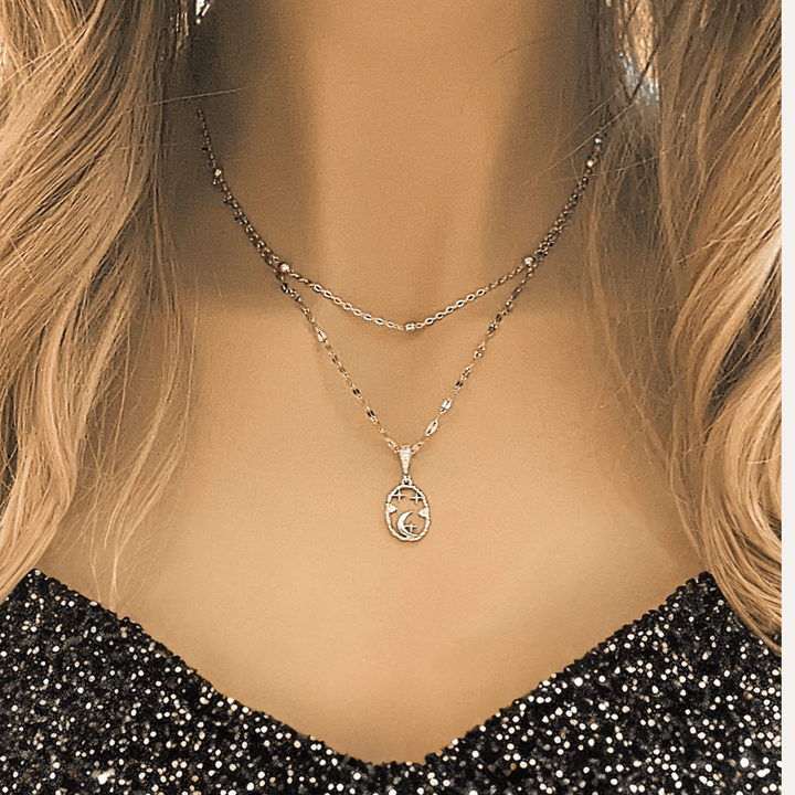 Sparkly Celestial Necklace Set