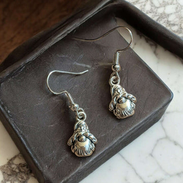 Sterling Silver Gnome hook earrings