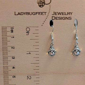 Sterling Silver Gnome hook earrings