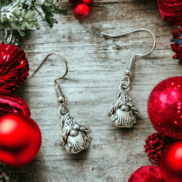 Sterling Silver Gnome hook earrings