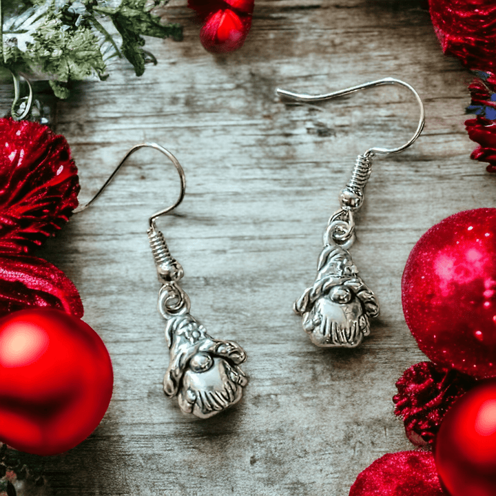 Sterling Silver Gnome hook earrings