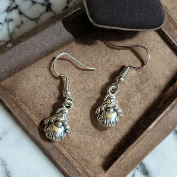 Sterling Silver Gnome hook earrings
