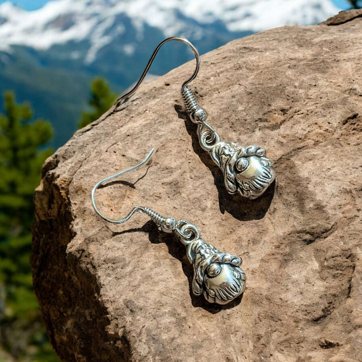 Sterling Silver Gnome hook earrings