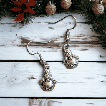 Sterling Silver Gnome hook earrings