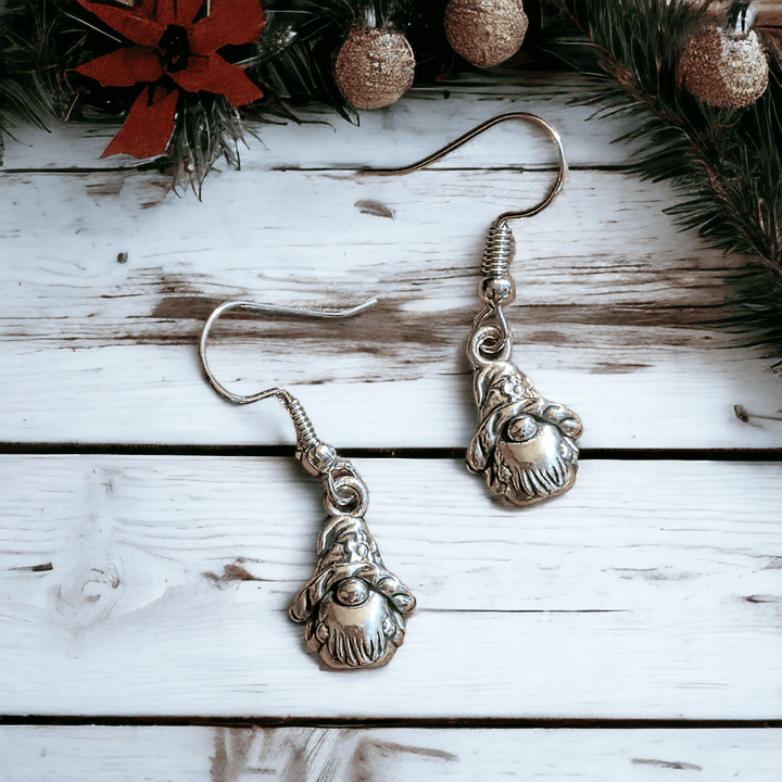 Sterling Silver Gnome hook earrings