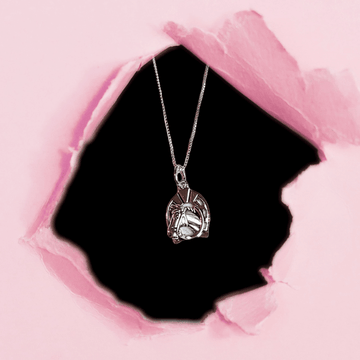 Sterling Silver Horse Pendant charm necklace, 22 inch