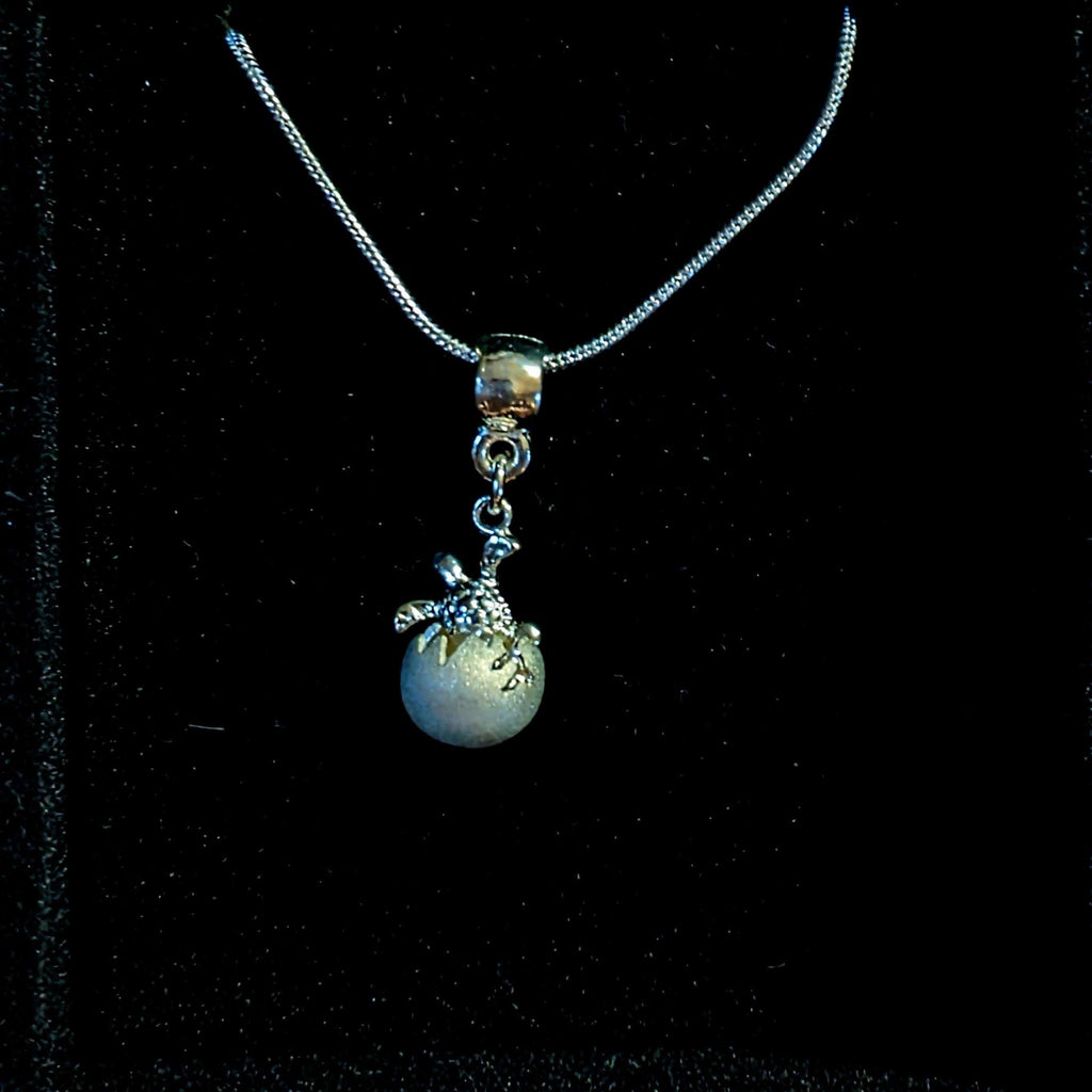 Sterling Silver Turtle Hatchling necklace - 24 inch