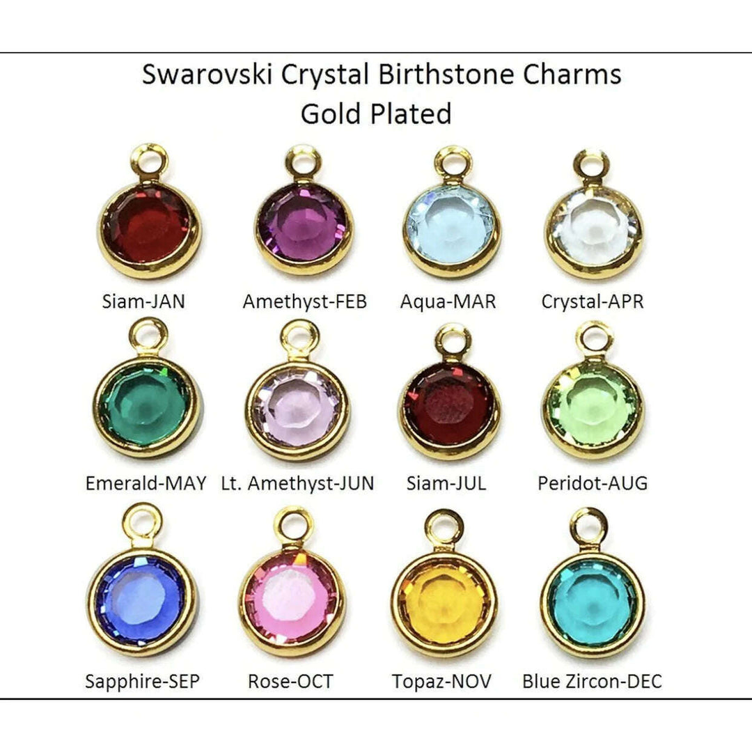 TINY Gold SWAROVSKI® BIRTHSTONE CRYSTAL Add-On!