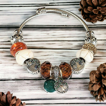 Tree of Life Euro Cuff Wrap Bracelet
