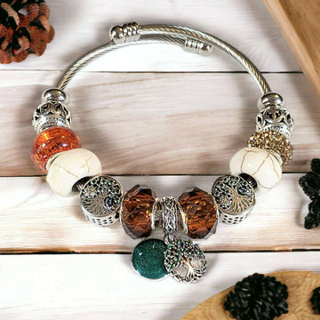 Tree of Life Euro Cuff Wrap Bracelet