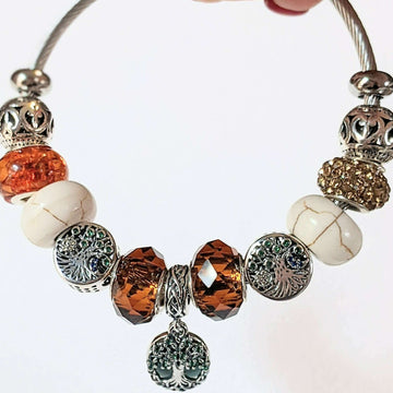Tree of Life Euro Cuff Wrap Bracelet