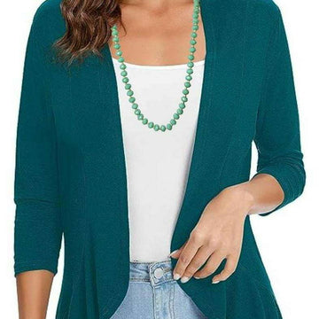 Turquoise Crystal Knotted Necklace -36 inch