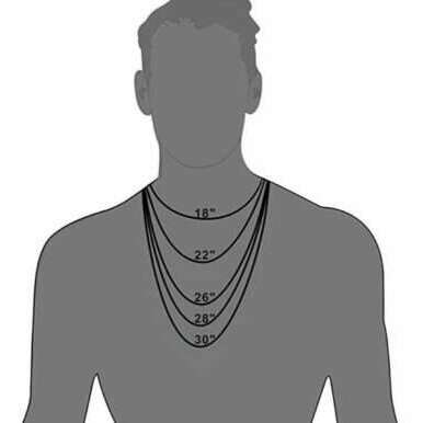 Two Tone Wolf Pendant charm necklace, 22 inch