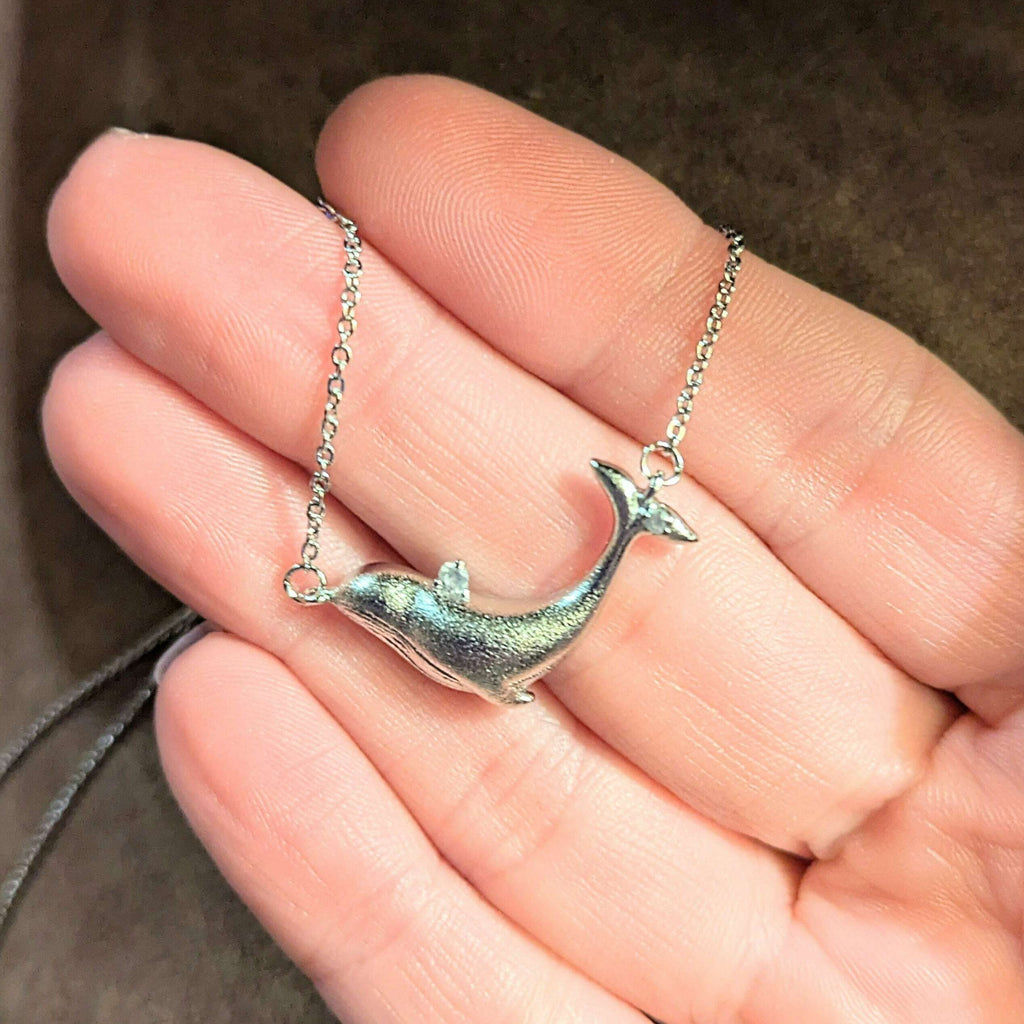Whale Pendant charm necklace, 16 inch