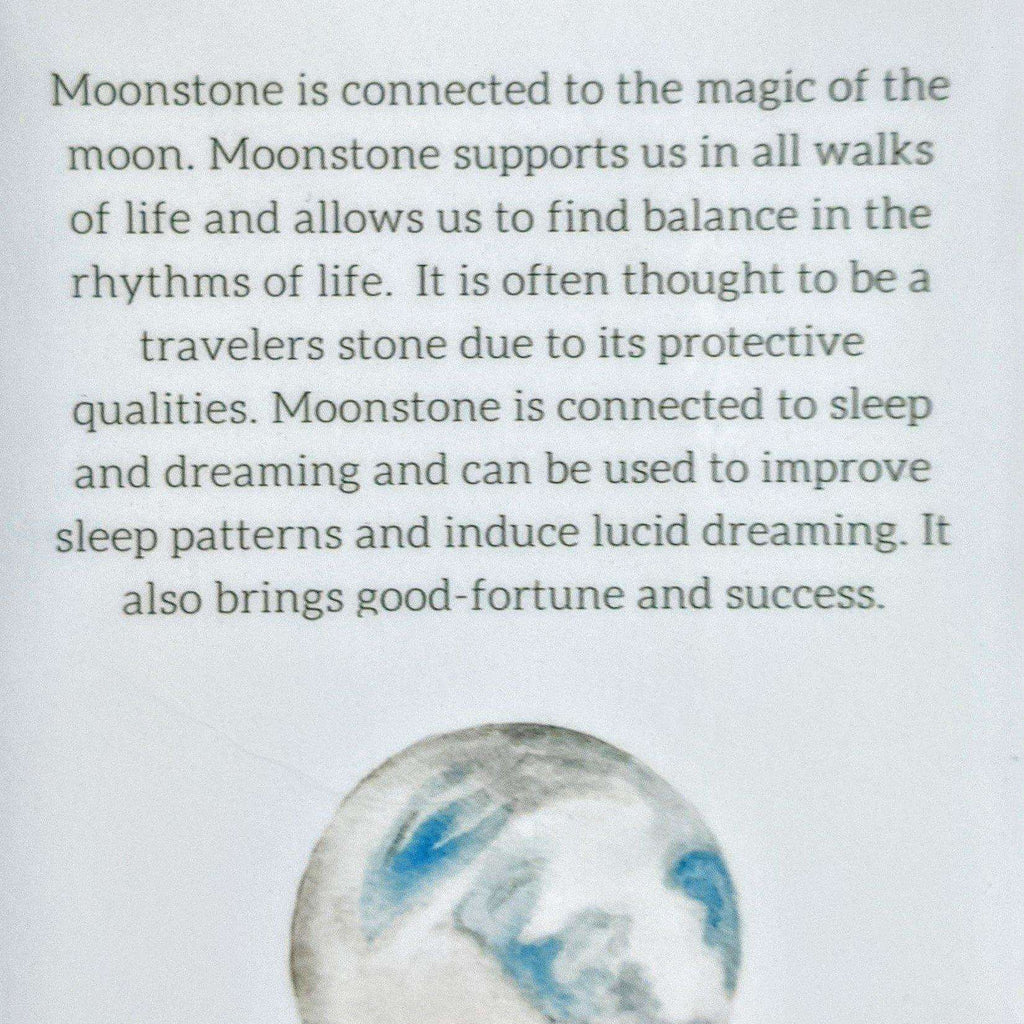 Moonstone Gemstone Lava Bead Stretch bracelet-JUNE Birthstone