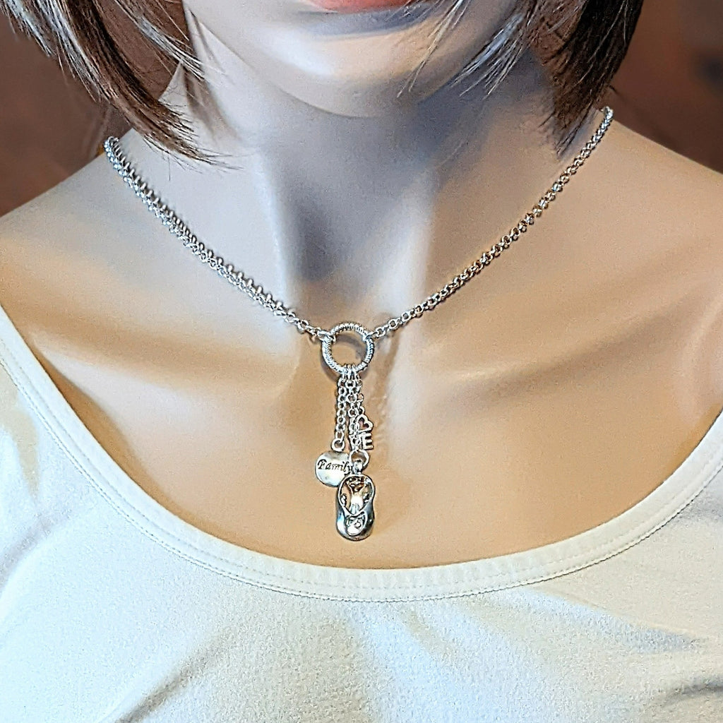 Mother's Necklace - Charm Keeper Necklace - 18-24 inch