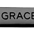 Gunmetal Word Charm Grace