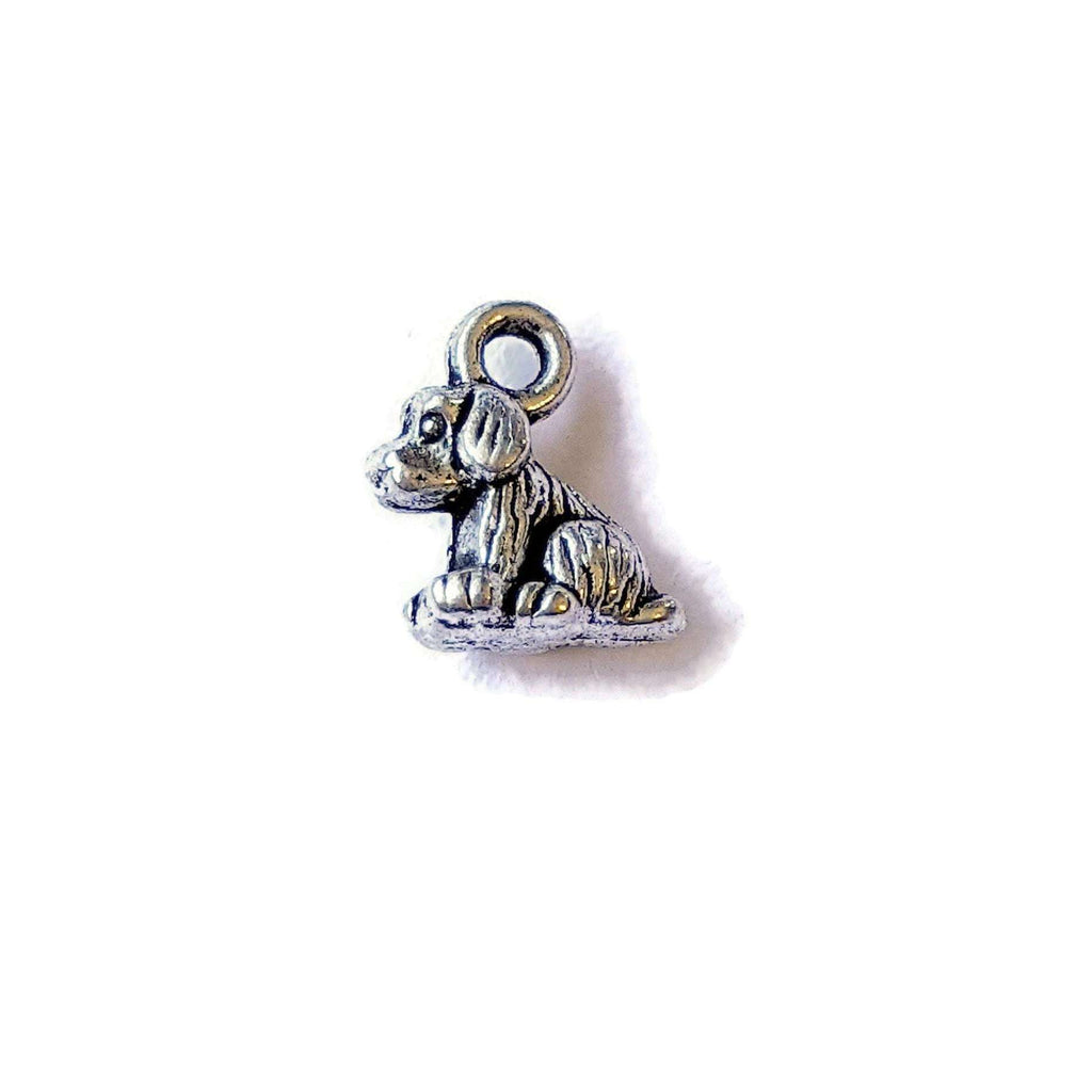 Silver Tiny Puppy Charm