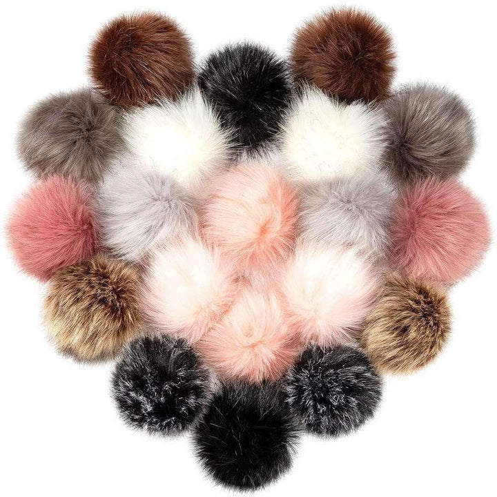 Dachshund Keychain/Faux Fur Pom Pom Charm Key Chain-Purse Charm/Journal Charm