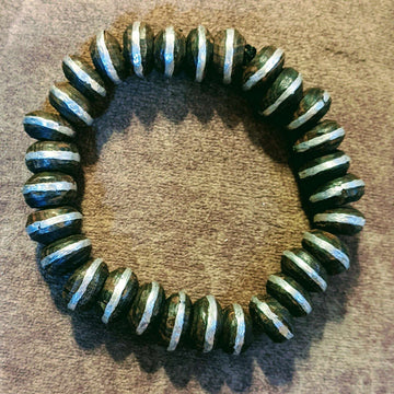 Ebony Wood Bead Stretch bracelet
