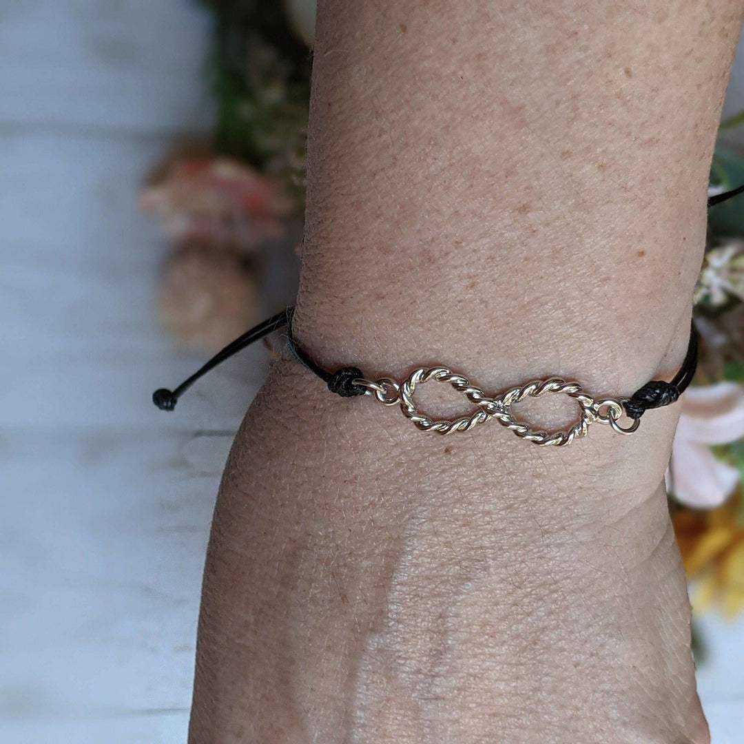 Twisted Eternity Waxed Cord surfer Bracelet