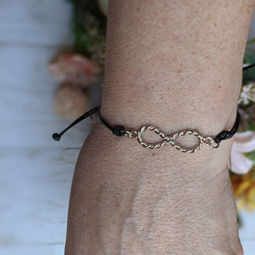 Twisted Eternity Waxed Cord surfer Bracelet