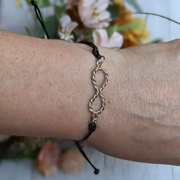 Twisted Eternity Waxed Cord surfer Bracelet