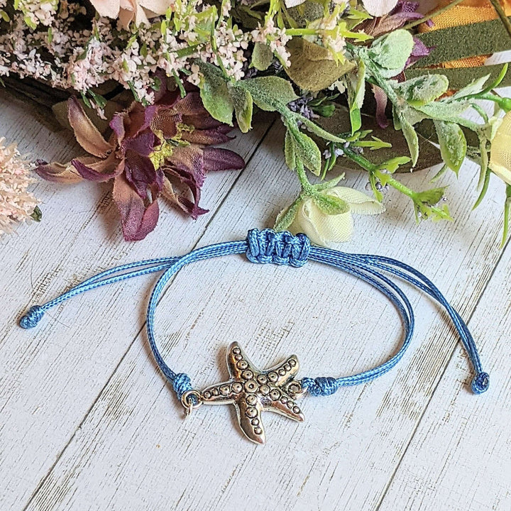 Starfish Waxed Cord surfer Bracelet