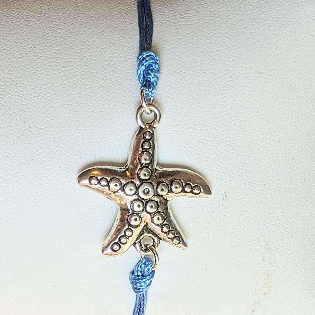 Starfish Waxed Cord surfer Bracelet