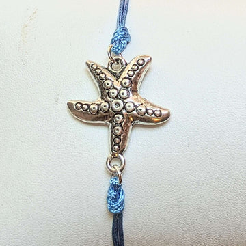 Starfish Waxed Cord surfer Bracelet