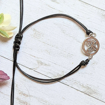 Butterfly Waxed Cord surfer Bracelet