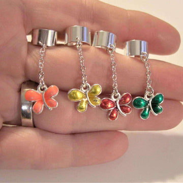BUTTERFLY Ear cuff, silver