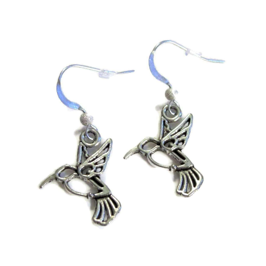 Hummingbird Sterling dangle earrings