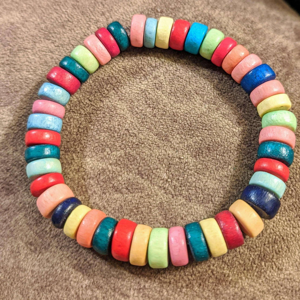 Multi Colored Unisex stretch bracelet